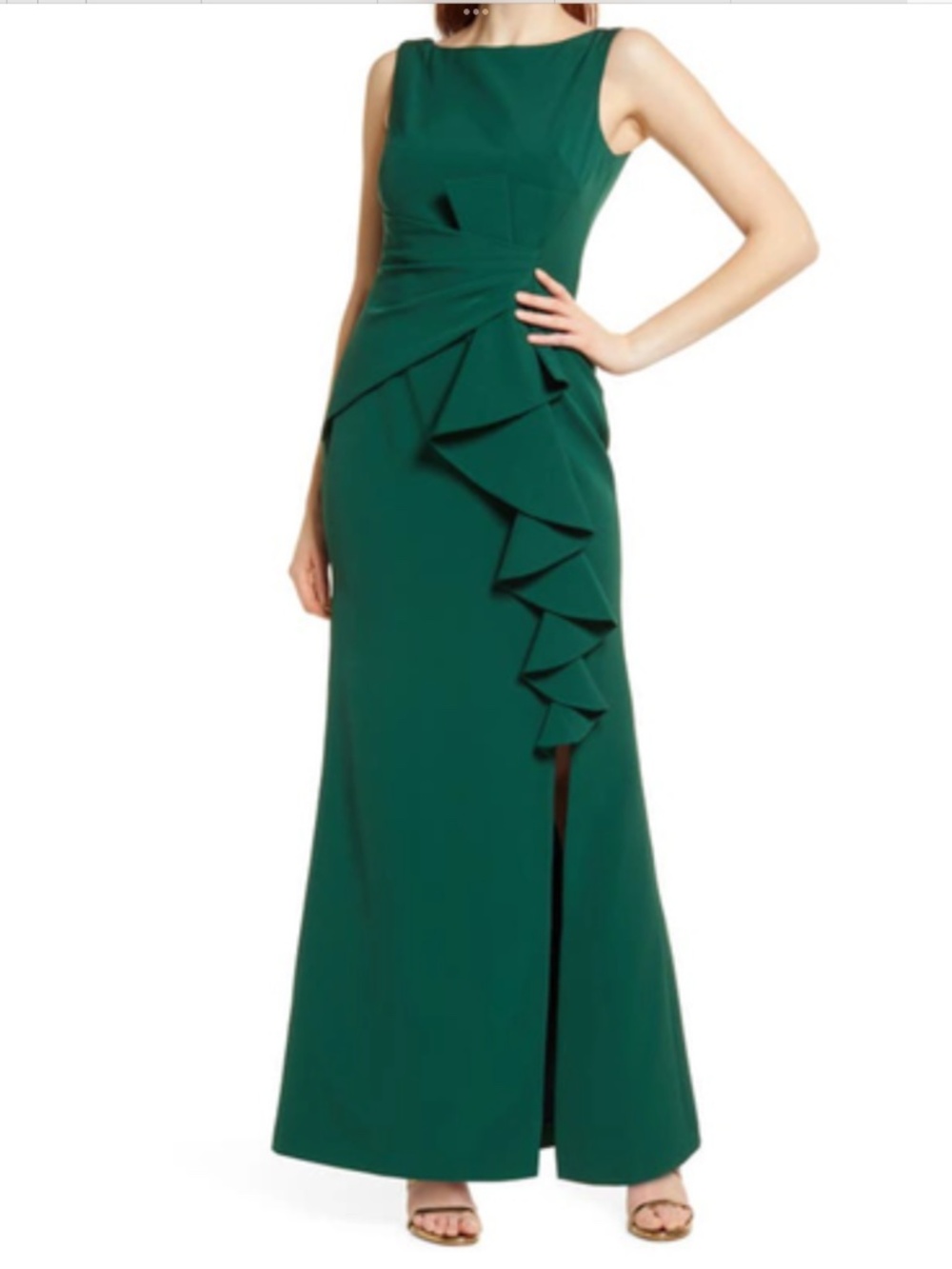 Eliza J Ruffle Front Gown, size 6